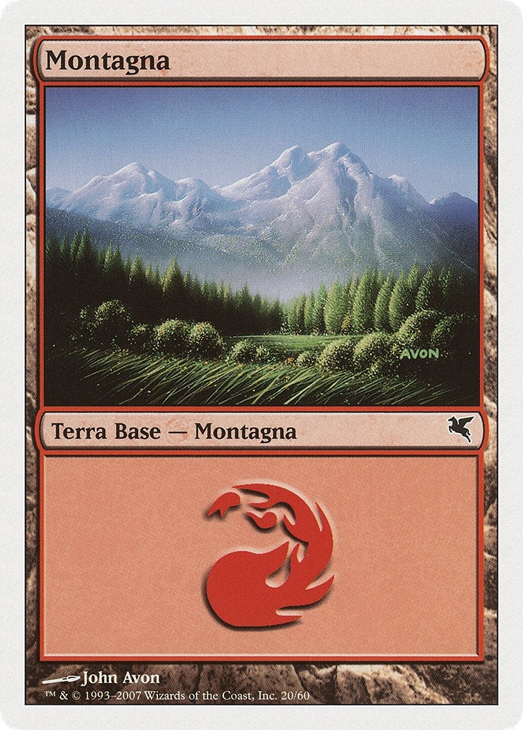 Mountain (Italian) - "Montagna" (I20) (I20) (Magic Encyclopedia 2005 (Salvat/Hachette))