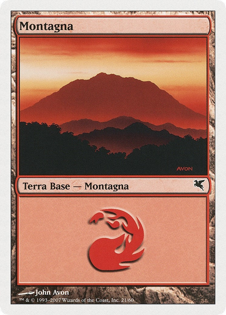 Mountain (Italian) - "Montagna" (D21) (D21) (Magic Encyclopedia 2005 (Salvat/Hachette))
