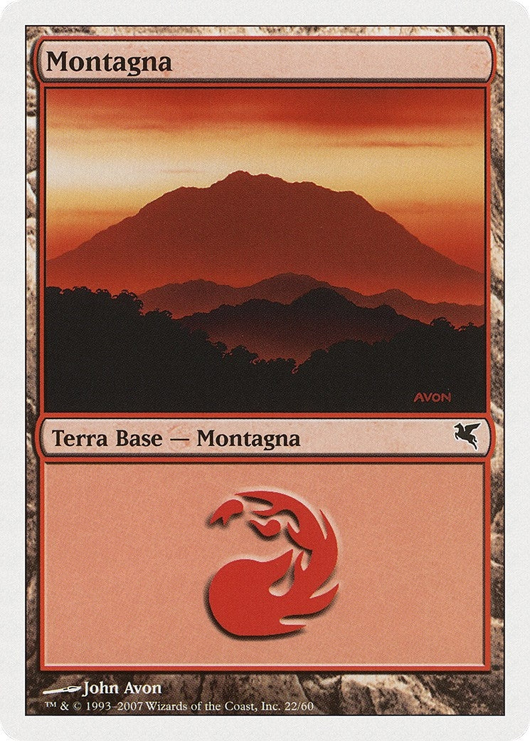 Mountain (Italian) - "Montagna" (I22) (I22) (Magic Encyclopedia 2005 (Salvat/Hachette))