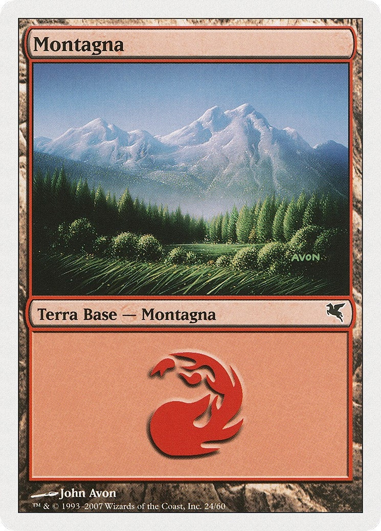 Mountain (Italian) - "Montagna" (C24) (C24) (Magic Encyclopedia 2005 (Salvat/Hachette))