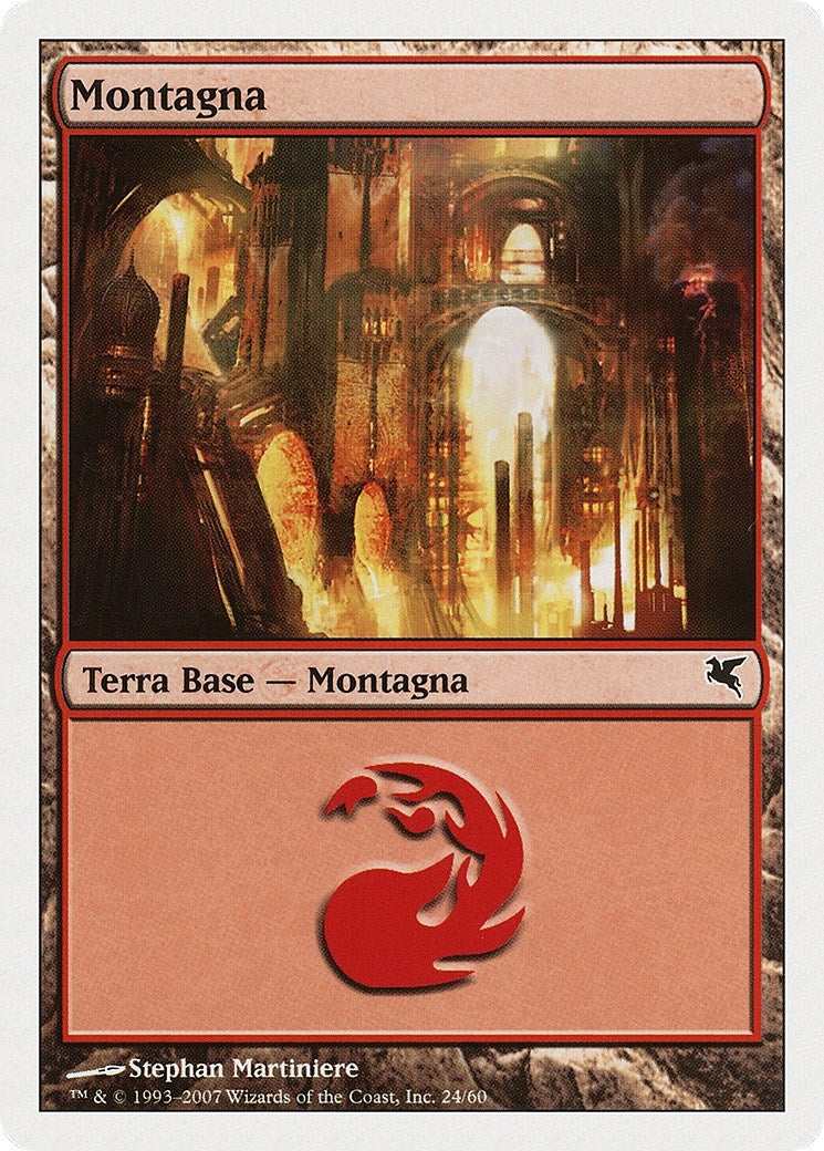 Mountain (Italian) - "Montagna" (K24) (K24) (Magic Encyclopedia 2005 (Salvat/Hachette))