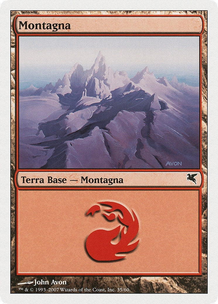 Mountain (Italian) - "Montagna" (C35) (C35) (Magic Encyclopedia 2005 (Salvat/Hachette))