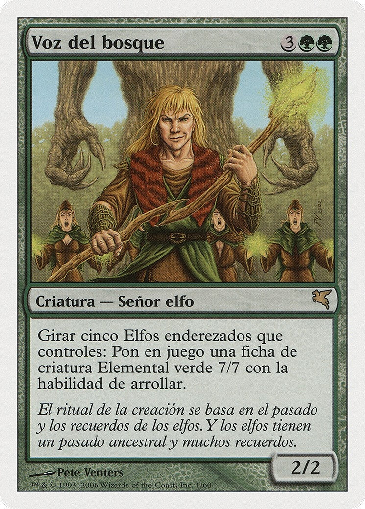 Voice of the Woods (Spanish) - "Voz del bosque" (B1) (Magic Encyclopedia 2005 (Salvat/Hachette))