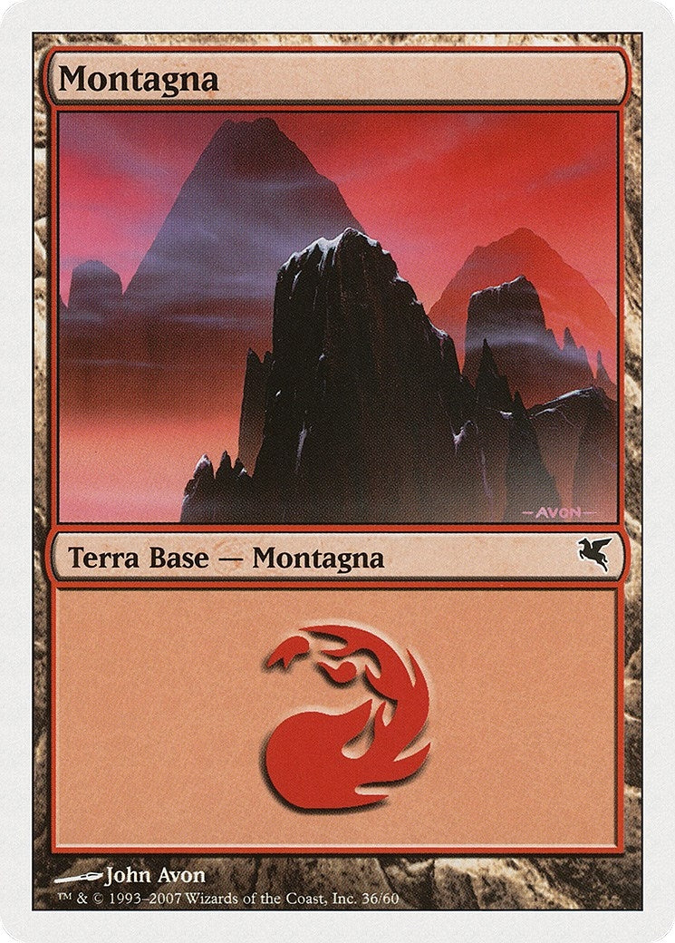 Mountain (Italian) - "Montagna" (K36) (K36) (Magic Encyclopedia 2005 (Salvat/Hachette))