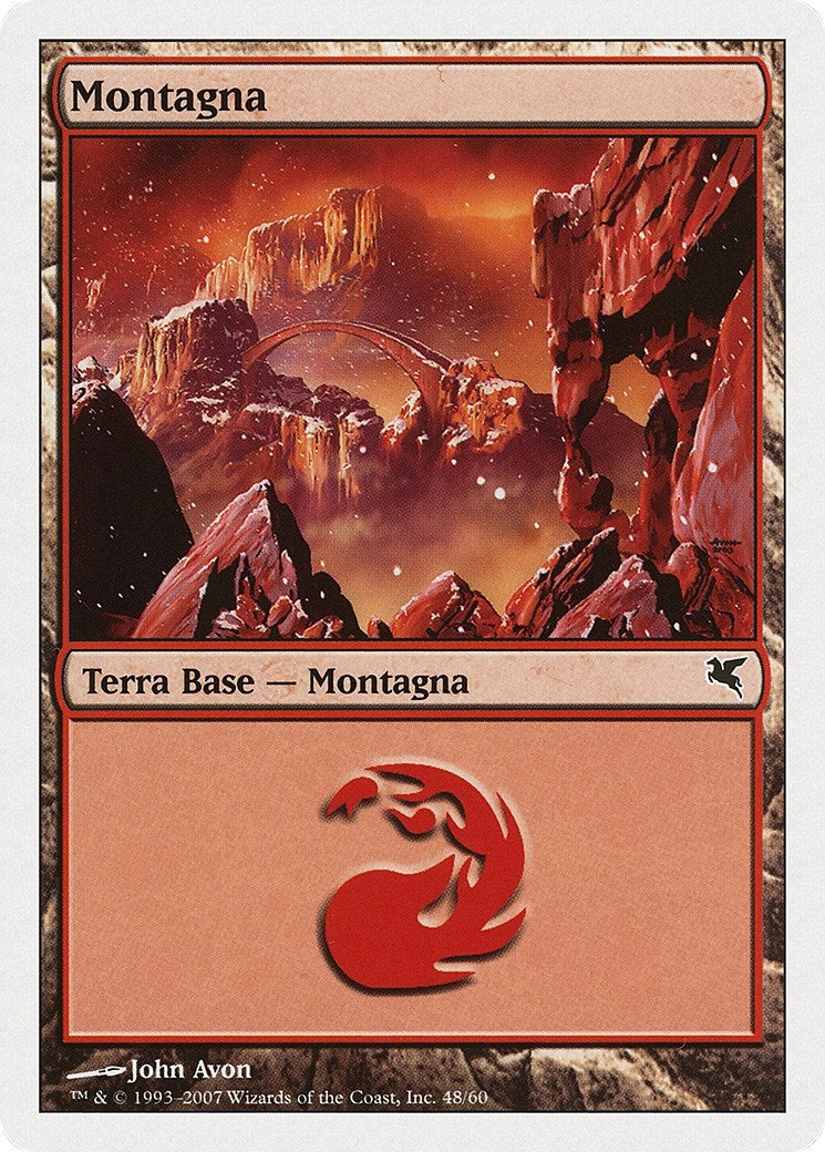 Mountain (Italian) - "Montagna" (K48) (K48) (Magic Encyclopedia 2005 (Salvat/Hachette))