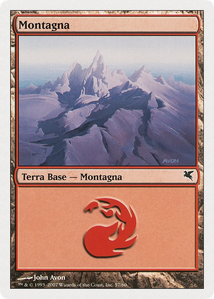 Mountain (Italian) - "Montagna" (D57) (D57) (Magic Encyclopedia 2005 (Salvat/Hachette))