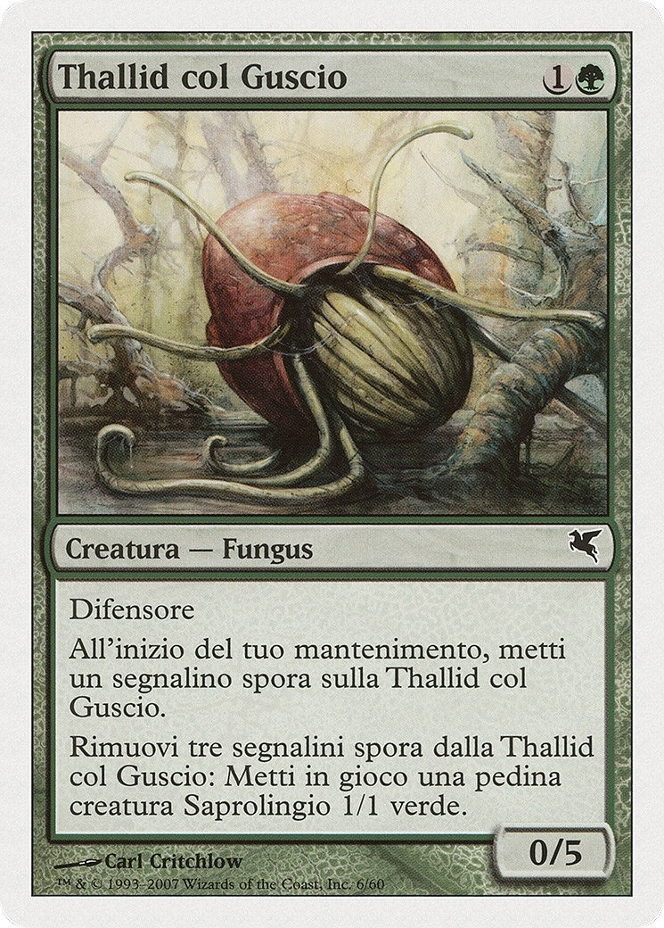 Thallid Shell-Dweller (Italian) - "Thallid col Guscio" (J6) (J6) (Magic Encyclopedia 2005 (Salvat/Hachette))