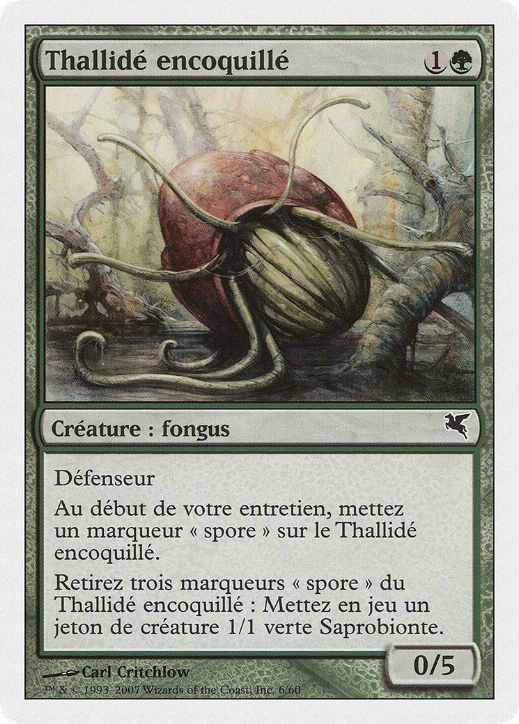 Thallid Shell-Dweller (French) - "Thallidé encoquillé" (J6) (J6) (Magic Encyclopedia 2005 (Salvat/Hachette))