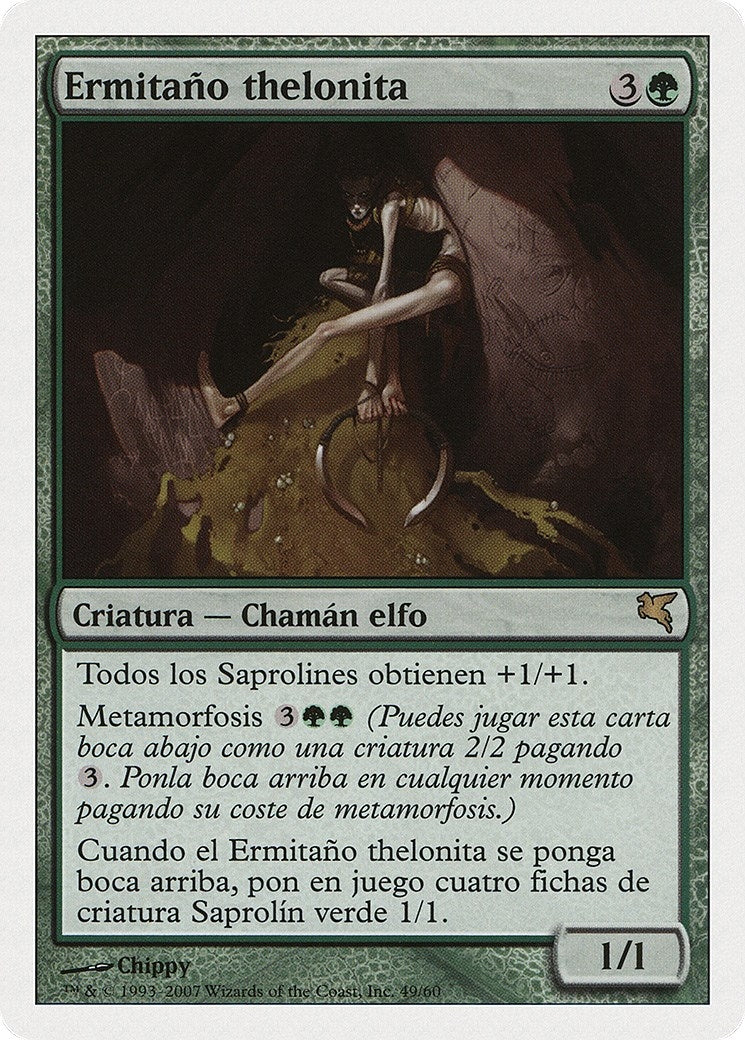 Thelonite Hermit (Spanish) - "Ermitano thelonita" (J49) (Magic Encyclopedia 2005 (Salvat/Hachette))