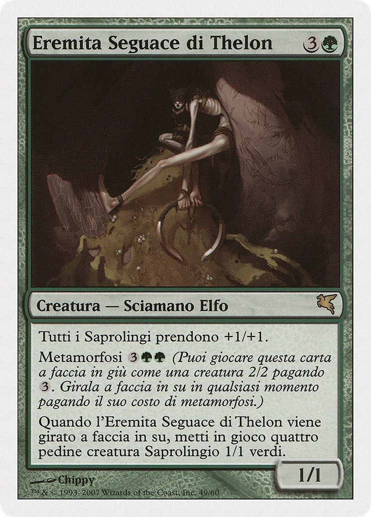 Thelonite Hermit (Italian) - "Eremita Seguace di Thelon" (J49) (Magic Encyclopedia 2005 (Salvat/Hachette))
