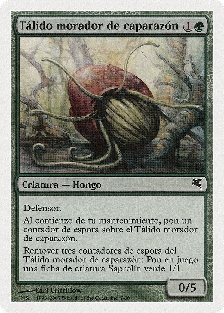Thallid Shell-Dweller (Spanish) - "Tálido morador de caparazón" (J7) (J7) (Magic Encyclopedia 2005 (Salvat/Hachette))