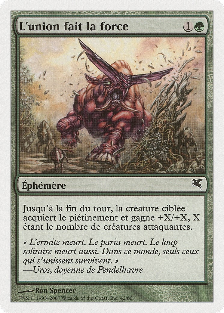 Strength in Numbers (French) - "L'union fait la force" (J42) (J42) (Magic Encyclopedia 2005 (Salvat/Hachette))