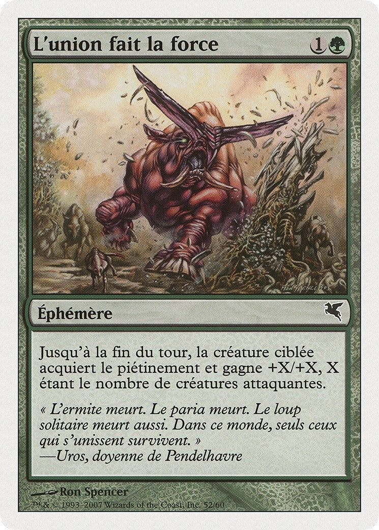 Strength in Numbers (French) - "L'union fait la force" (J52) (J52) (Magic Encyclopedia 2005 (Salvat/Hachette))