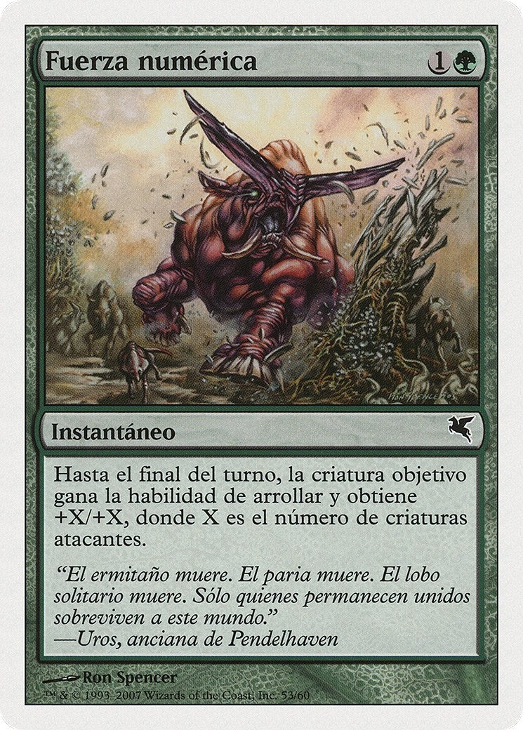 Strength in Numbers (Spanish) - "Fuerza numérica" (J53) (J53) (Magic Encyclopedia 2005 (Salvat/Hachette))