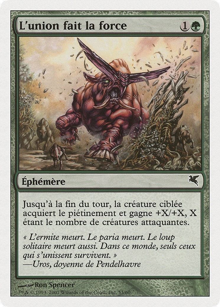 Strength in Numbers (French) - "L'union fait la force" (J53) (J53) (Magic Encyclopedia 2005 (Salvat/Hachette))