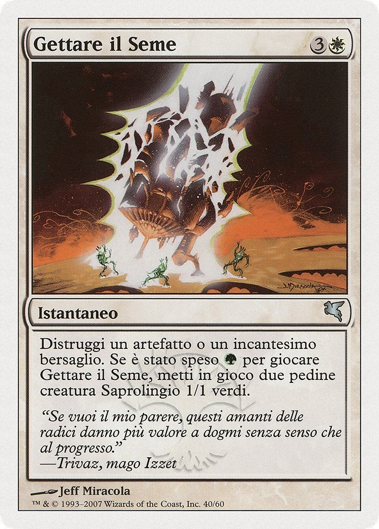 Seed Spark (Italian) - "Gettare il Seme" (J40) (Magic Encyclopedia 2005 (Salvat/Hachette))