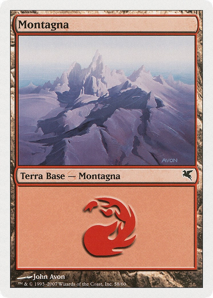 Mountain (Italian) - "Montagna" (C58) (C58) (Magic Encyclopedia 2005 (Salvat/Hachette))