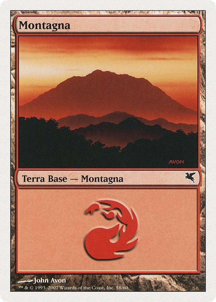 Mountain (Italian) - "Montagna" (D58) (D58) (Magic Encyclopedia 2005 (Salvat/Hachette))