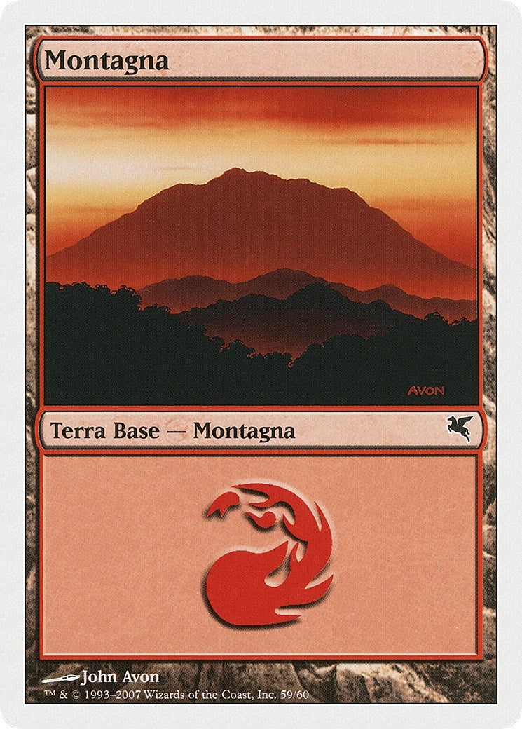Mountain (Italian) - "Montagna" (C59) (C59) (Magic Encyclopedia 2005 (Salvat/Hachette))