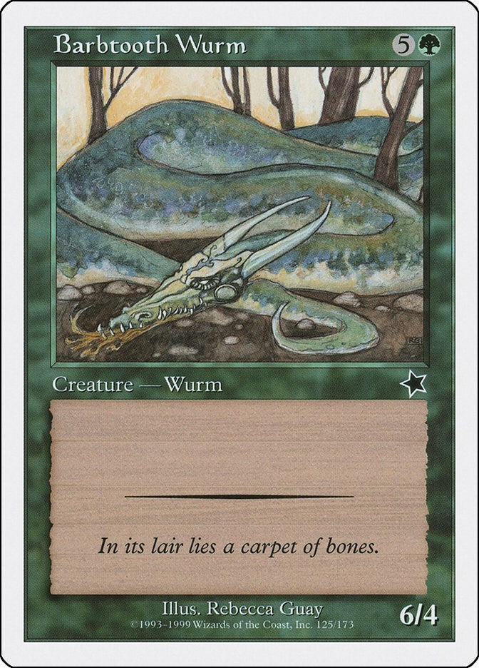 Barbtooth Wurm (125) (Starter 1999)
