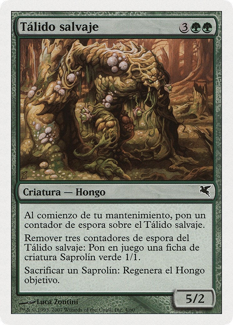 Savage Thallid (Spanish) - "Talido salvaje" (J4) (J4) (Magic Encyclopedia 2005 (Salvat/Hachette))