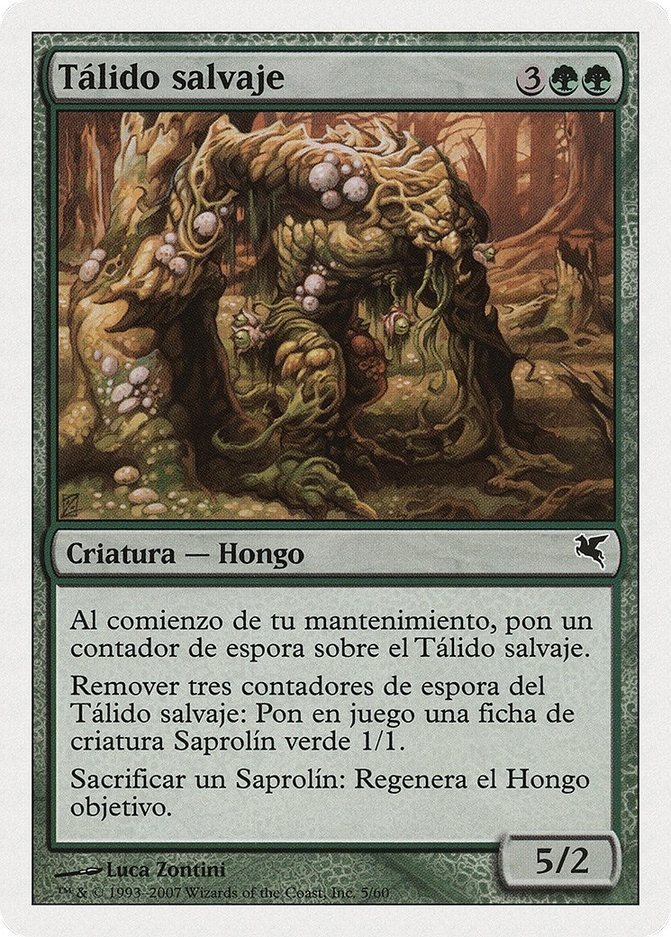 Savage Thallid (Spanish) - "Talido salvaje" (J5) (J5) (Magic Encyclopedia 2005 (Salvat/Hachette))