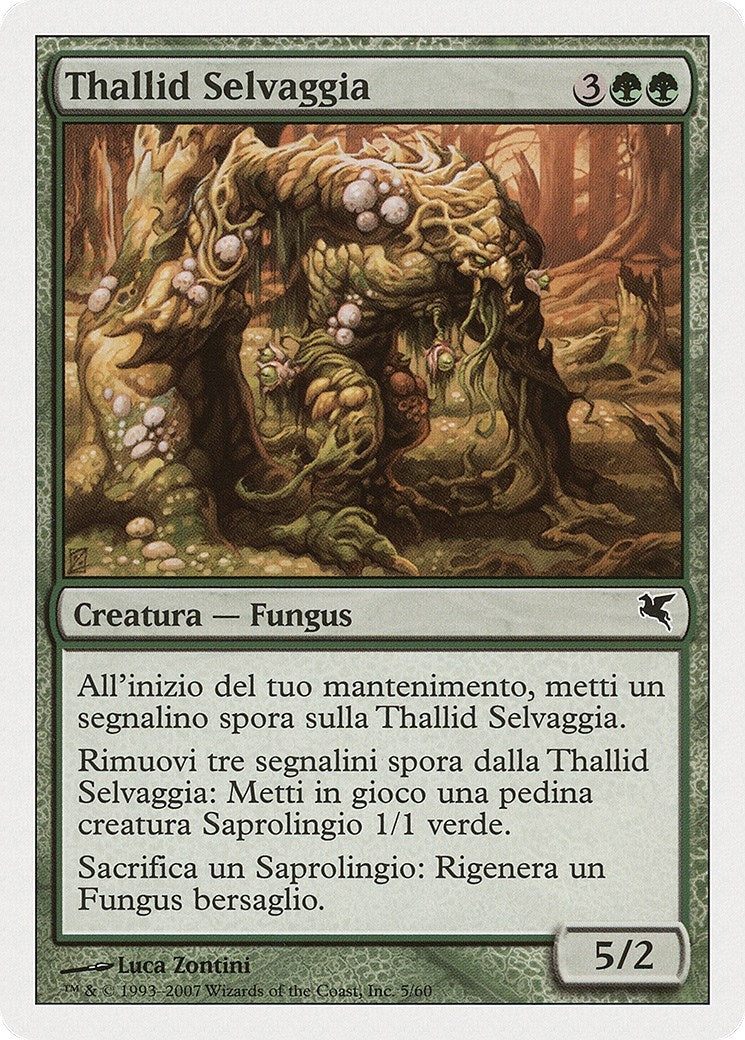 Savage Thallid (Italian) - "Thallid Selvaggia" (J5) (J5) (Magic Encyclopedia 2005 (Salvat/Hachette))