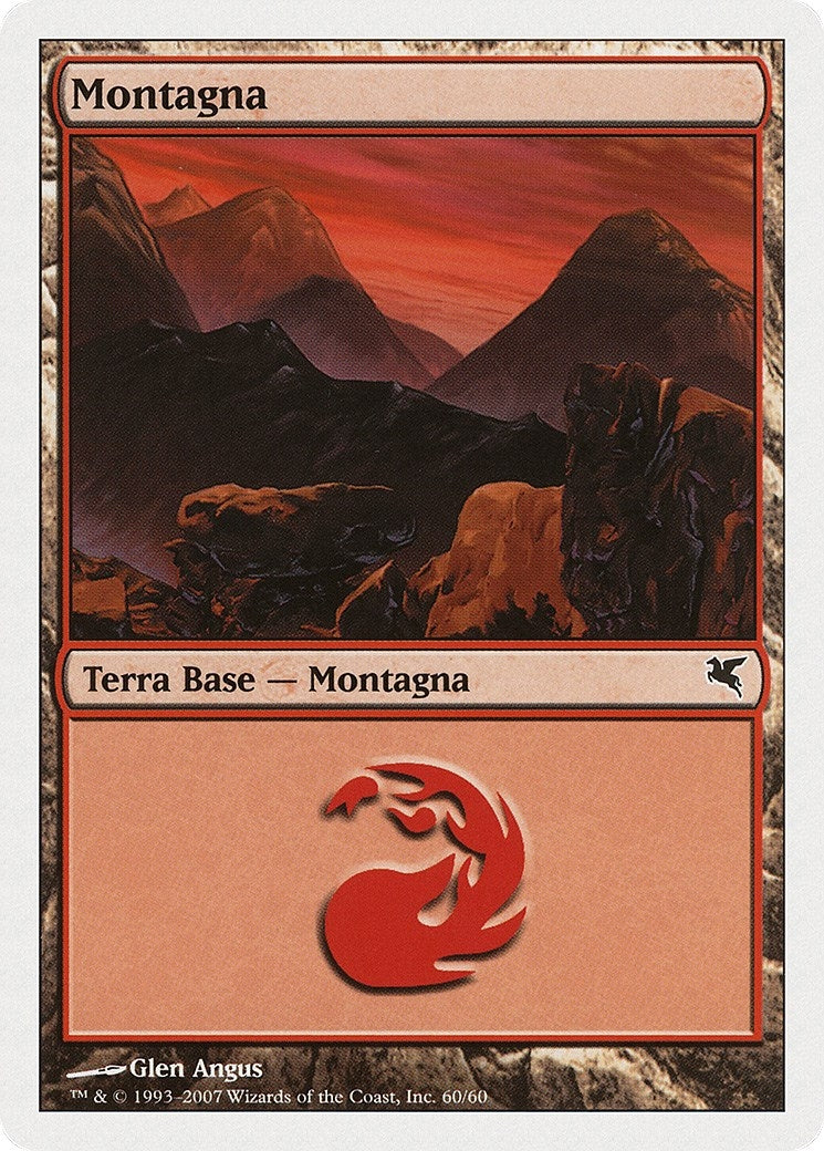 Mountain (Italian) - "Montagna" (K60) (K60) (Magic Encyclopedia 2005 (Salvat/Hachette))