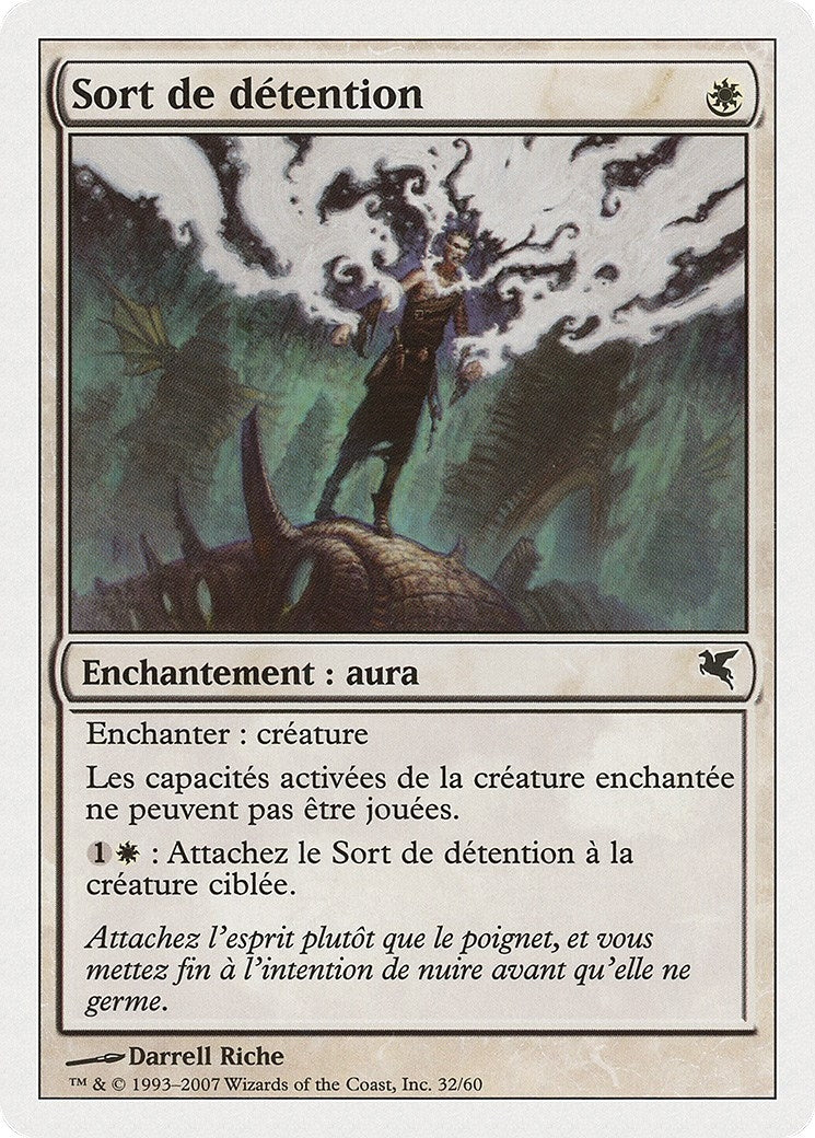 Detainment Spell (French) - "Sort de detention" (J32) (Magic Encyclopedia 2005 (Salvat/Hachette))