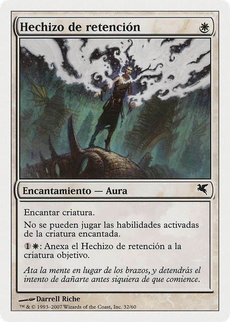Detainment Spell (Spanish) - "Hechizo de retencion" (J32) (Magic Encyclopedia 2005 (Salvat/Hachette))