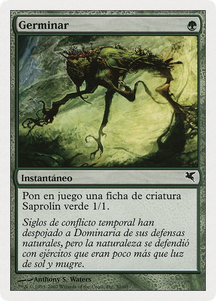 Sprout (Spanish) - "Germinar" (J30) (J30) (Magic Encyclopedia 2005 (Salvat/Hachette))