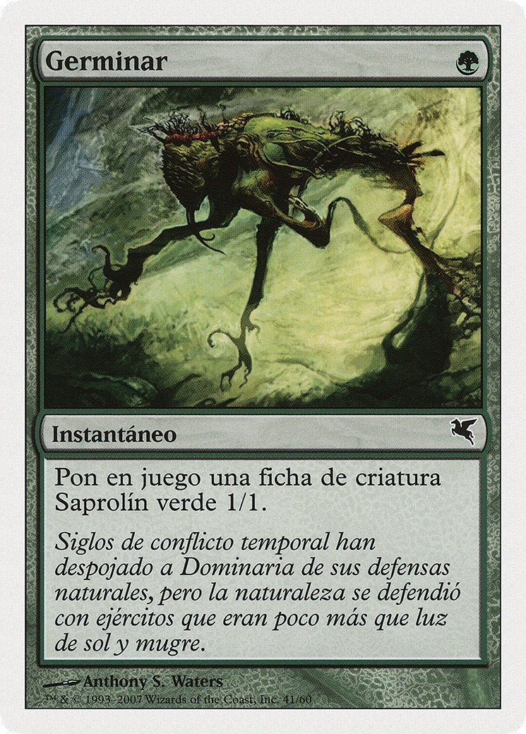 Sprout (Spanish) - "Germinar" (J41) (J41) (Magic Encyclopedia 2005 (Salvat/Hachette))