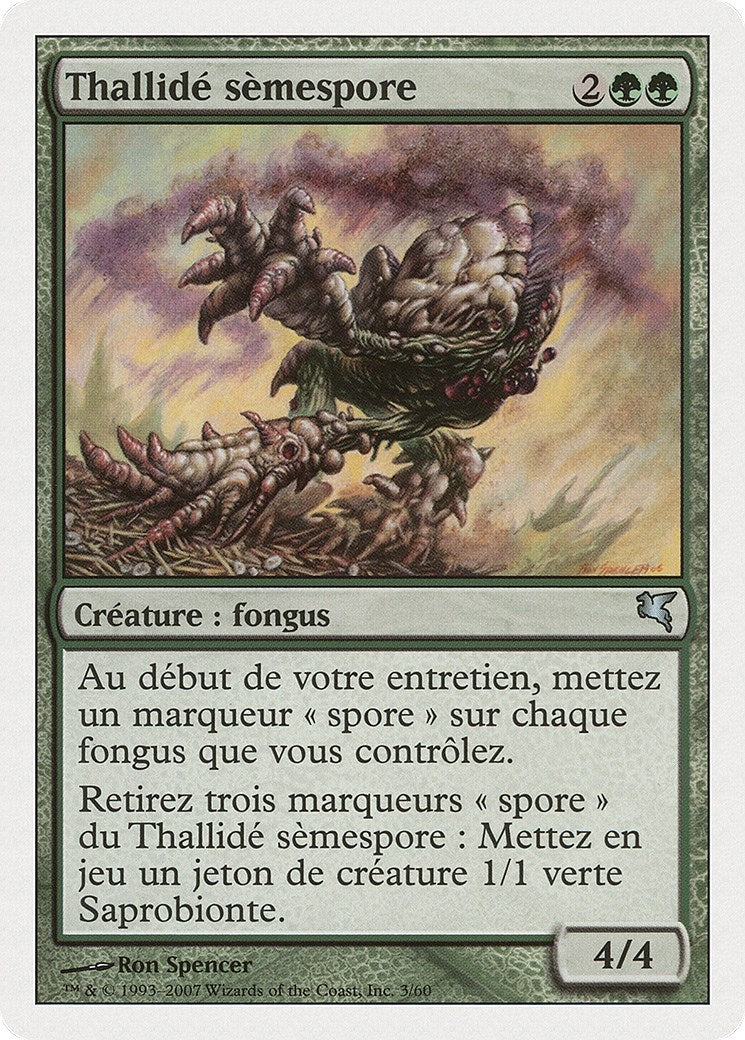 Sporesower Thallid (French) - "Thallide semespore" (J3) (Magic Encyclopedia 2005 (Salvat/Hachette))