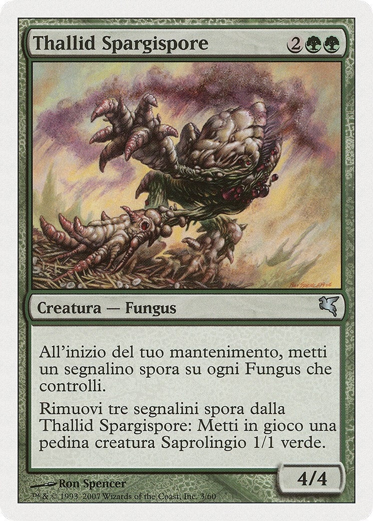 Sporesower Thallid (Italian) - "Thallid Spargispore" (J3) (Magic Encyclopedia 2005 (Salvat/Hachette))