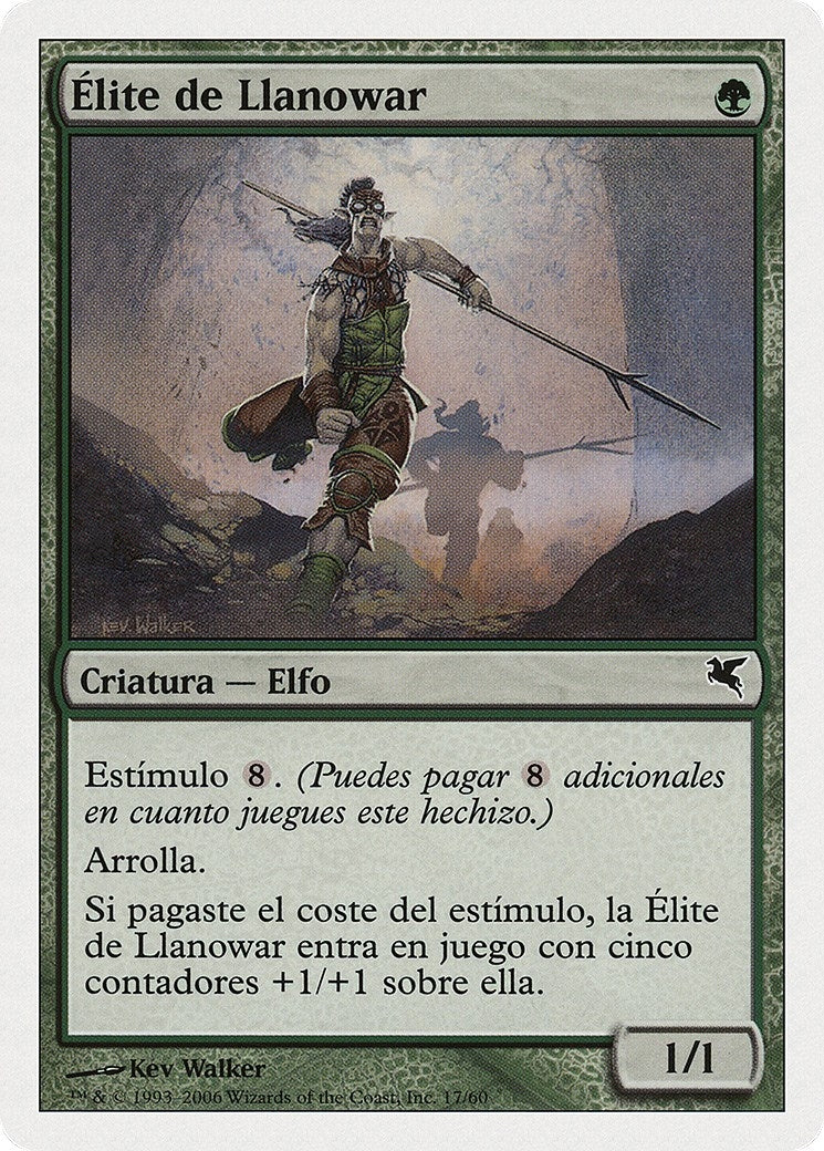 Llanowar Elite (Spanish) - "Élite de Llanowar" (B17) (B17) (Magic Encyclopedia 2005 (Salvat/Hachette))