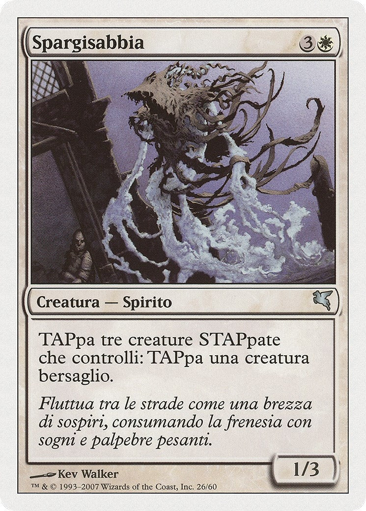 Sandsower (Italian) - "Spargisabbia" (J26) (J26) (Magic Encyclopedia 2005 (Salvat/Hachette))
