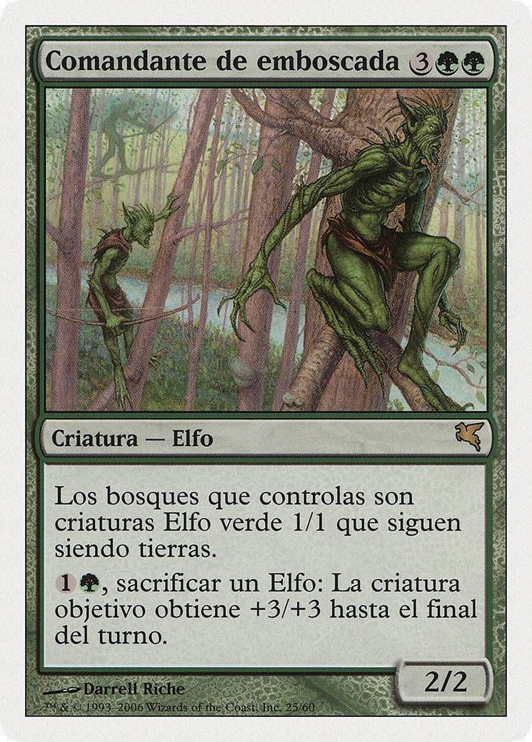 Ambush Commander (Spanish) - "Comandante de Emboscada" (B25) (Magic Encyclopedia 2005 (Salvat/Hachette))