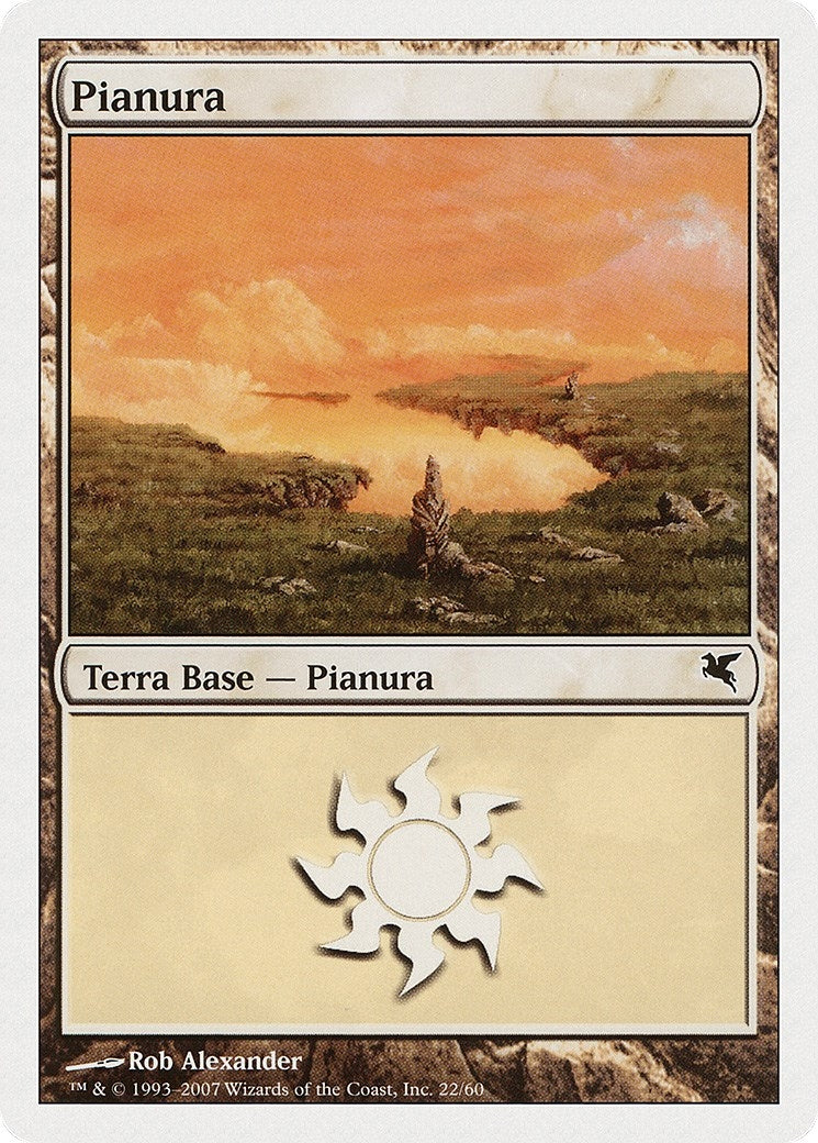 Plains (Italian) - "Pianura" (L22) (L22) (Magic Encyclopedia 2005 (Salvat/Hachette))
