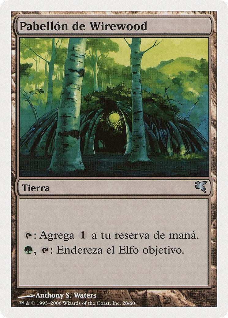 Wirewood Lodge (Spanish) - "Pabellon de Wirewood" (B28) (Magic Encyclopedia 2005 (Salvat/Hachette))