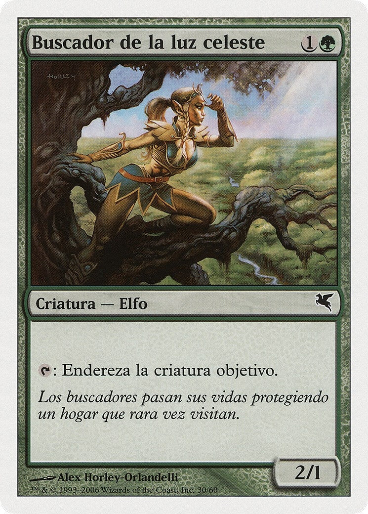 Seeker of Skybreak (Spanish) - "Buscador de la luz celeste" (B30) (B30) (Magic Encyclopedia 2005 (Salvat/Hachette))