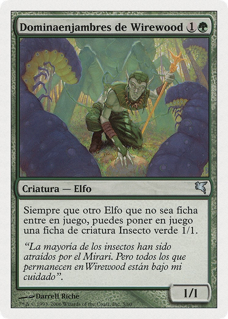 Wirewood Hivemaster (Spanish) - "Dominaenjambres de Wirewood" (B3) (B3) (Magic Encyclopedia 2005 (Salvat/Hachette))