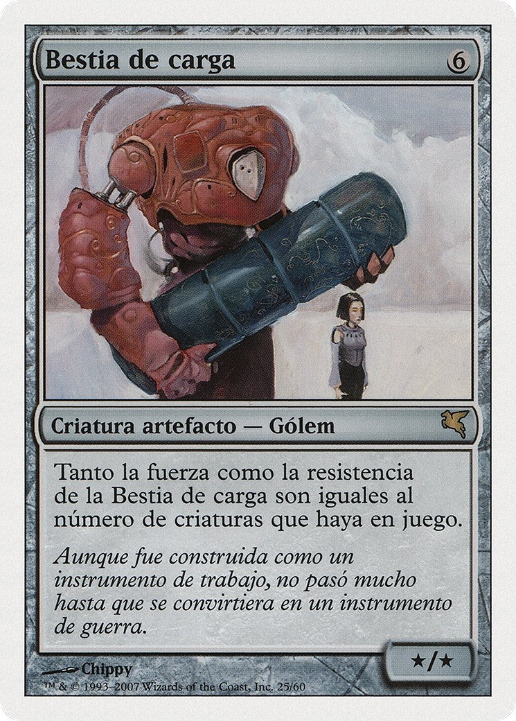 Beast of Burden (Spanish) - "Bestia de carga" (J25) (Magic Encyclopedia 2005 (Salvat/Hachette))