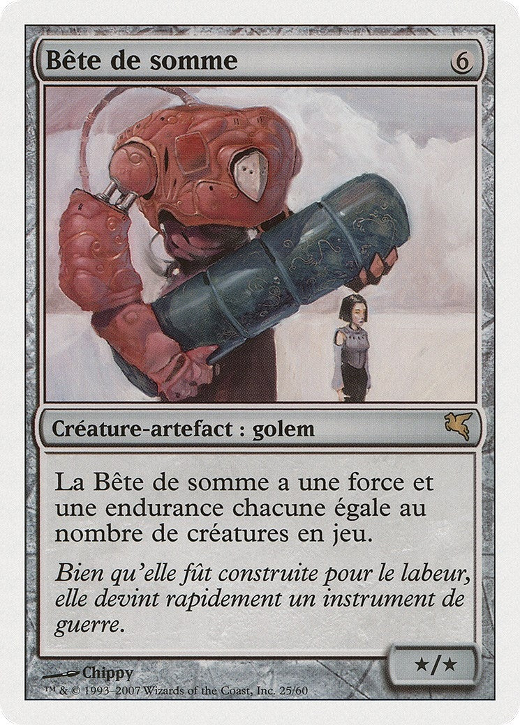 Beast of Burden (French) - "Bete de somme" (J25) (Magic Encyclopedia 2005 (Salvat/Hachette))