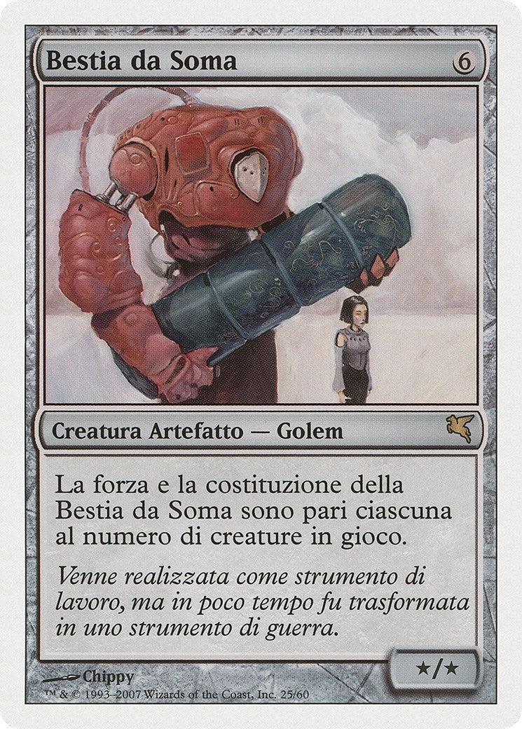 Beast of Burden (Italian) - "Bestia da Soma" (J25) (Magic Encyclopedia 2005 (Salvat/Hachette))