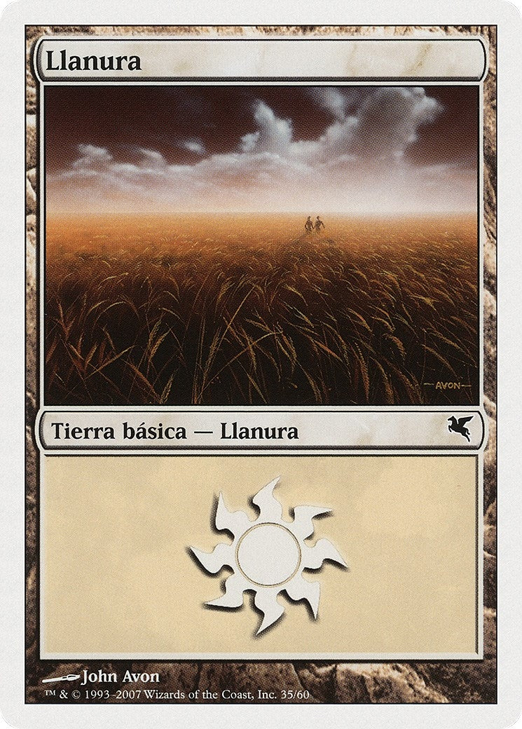 Plains (Spanish) - "Llanura" (J35) (J35) (Magic Encyclopedia 2005 (Salvat/Hachette))