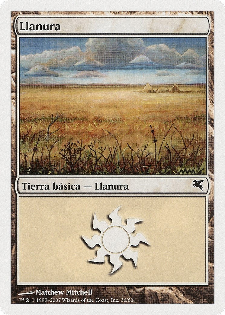 Plains (Spanish) - "Llanura" (J36) (J36) (Magic Encyclopedia 2005 (Salvat/Hachette))