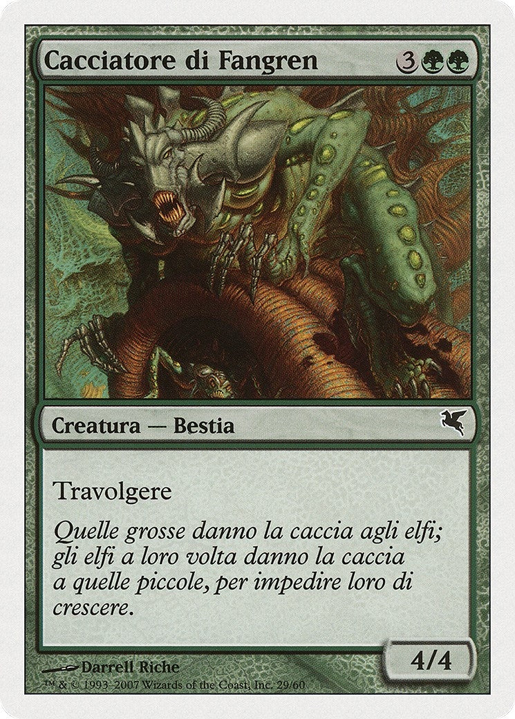 Fangren Hunter (Italian) - "Cacciatore di Fangren" (K29) (Magic Encyclopedia 2005 (Salvat/Hachette))