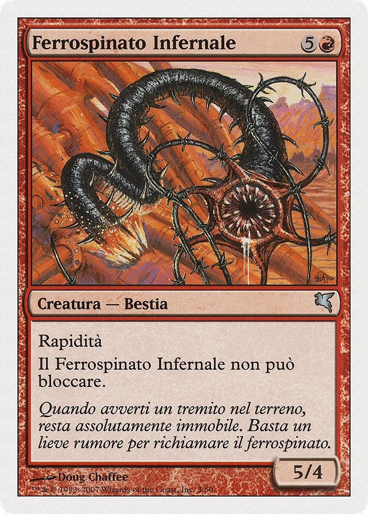 Iron-Barb Hellion (Italian) - "Ferrospinato Infernal" (K3) (K3) (Magic Encyclopedia 2005 (Salvat/Hachette))