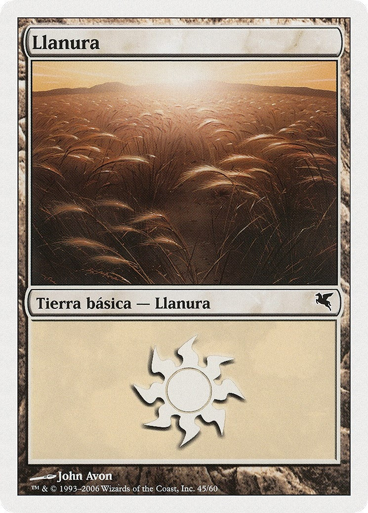 Plains (Spanish) - "Llanura" (G45) (G45) (Magic Encyclopedia 2005 (Salvat/Hachette))