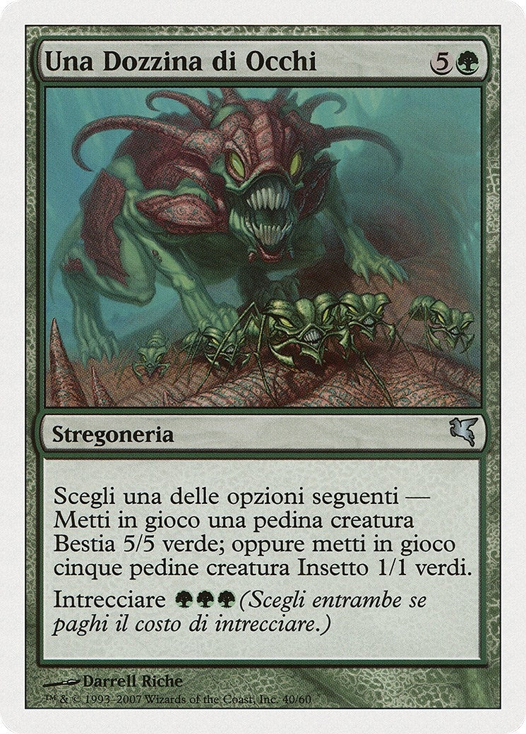 One Dozen Eyes (Italian) - "Lumaca della Forgia" (K40) (Magic Encyclopedia 2005 (Salvat/Hachette))